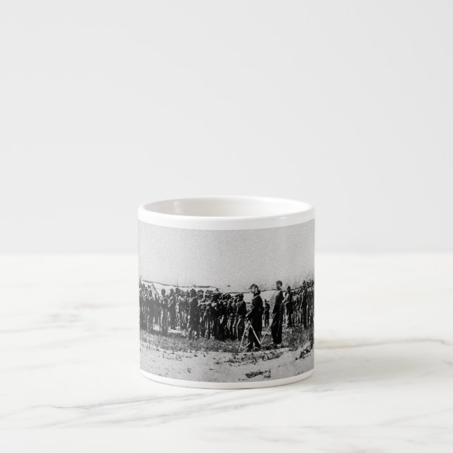 Tasse Expresso Troisième régiment Infanterie Guerre civile Troupe (Devant)