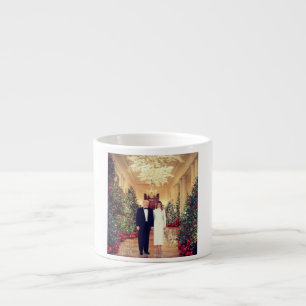 Tasse Expresso Trump Président des États-Unis Noël à la Maison Bl