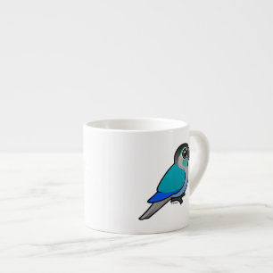 Tasse Expresso Turquoise Conure Vert-cheeked