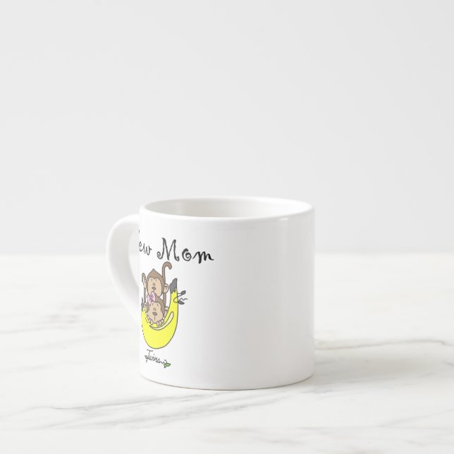 Tasse Expresso Twin Boy et GIrl Nouveau cadeau maman (Devant gauche)