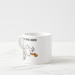 Tasse Expresso Twin Boys Maman Cadeaux de cigognes