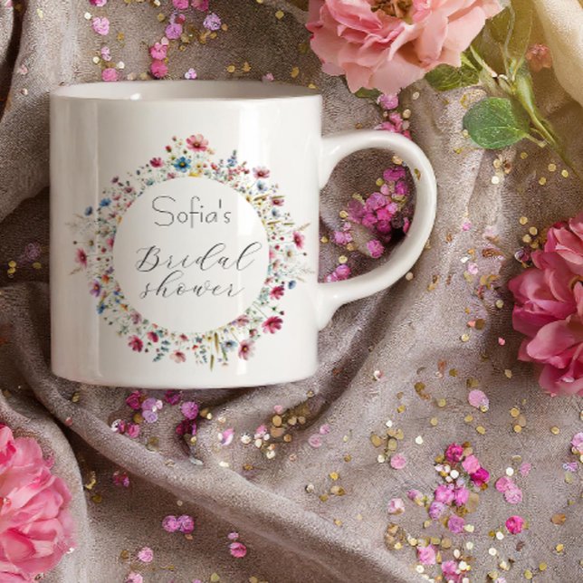 Tasse Expresso Typographie élégante de fête de jardin français (Créateur téléchargé)