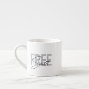Tasse Expresso Typographie moderne, simple et cool de Free Spirit