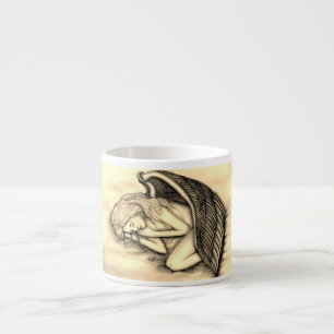 Tasse Expresso Un Ange endormi sur les nuages des cieux