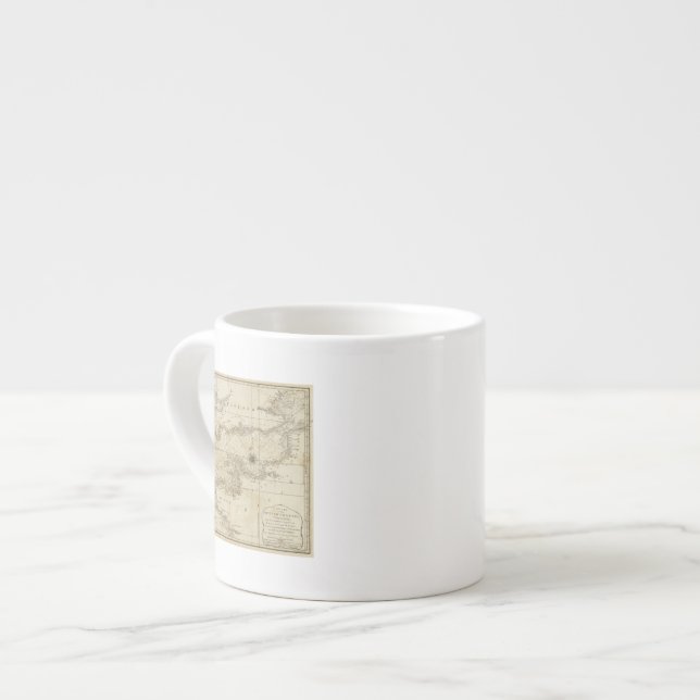 Tasse Expresso Un diagramme de la Manche britannique (Devant gauche)
