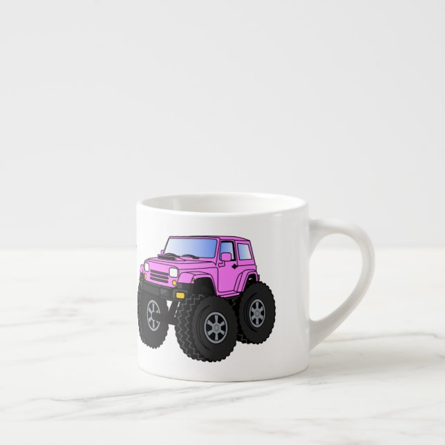 Tasse Expresso Un Pink Monster Cartoon (Droite)