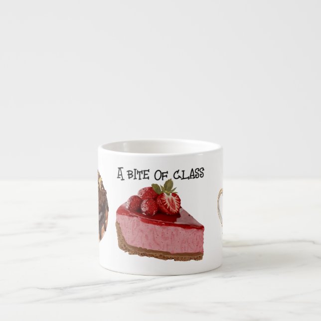 Tasse Expresso Une bouchée de classe (Devant)