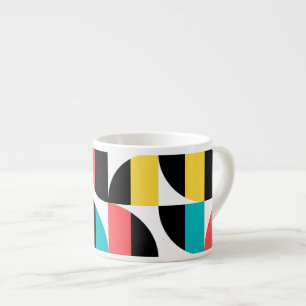 Tasse Expresso Urbain, tendance, coloré, motif graphique moderne