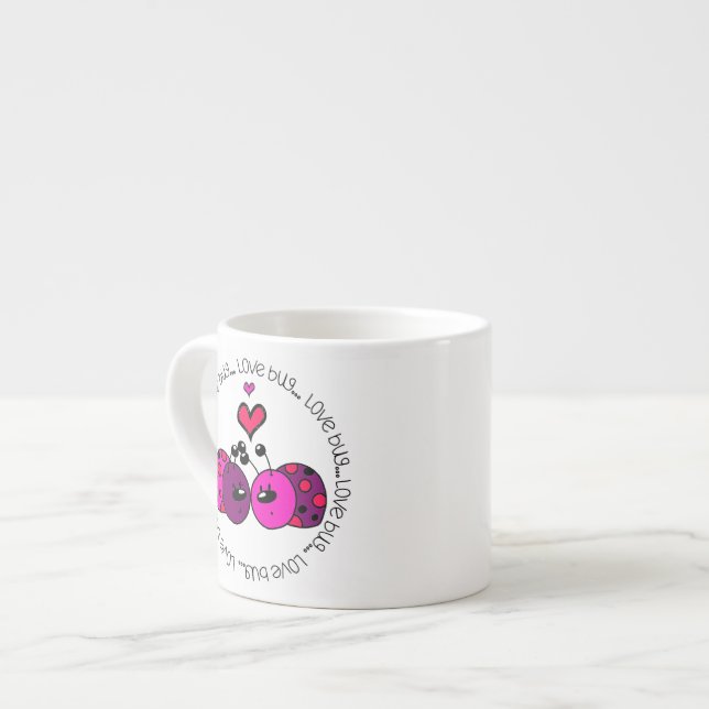 Tasse Expresso Valentine Love Bug (Devant gauche)