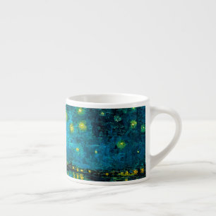 Tasse Expresso Van Gogh Nuit étoilée sur le Rhône