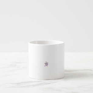 Tasse Expresso Vecteur de tatouage fée papillon - Art Floral Vint