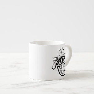 Tasse Expresso Vélos vintages Recycle Vêtements et cadeaux