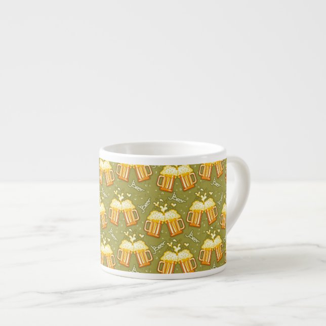 Tasse Expresso Verres de motif de bière (Devant droit)