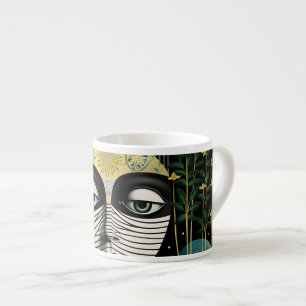 Tasse Expresso Vert avec Envy Surreal Artistique