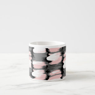 Tasse Expresso Vintage brosse, décoration dans les tons gris-rose