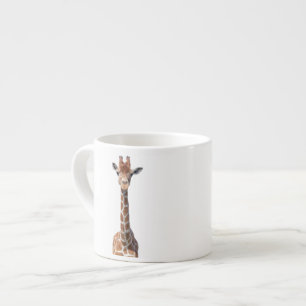 Tasse Expresso Visage mignon de girafe
