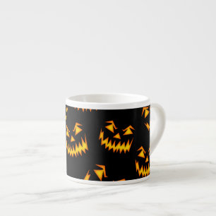 Tasse Expresso Visages d'Halloween effrayants