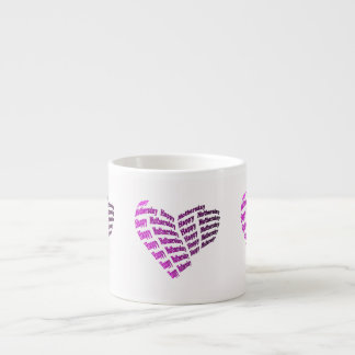 Tasse Expresso Voeux Coeur