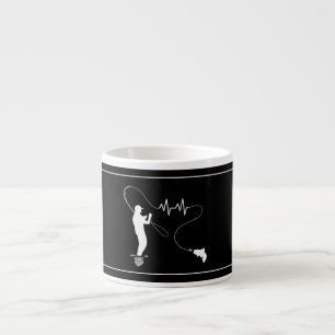 Tasse Expresso Vol Pêche Heartbeat Man Espresso Cup