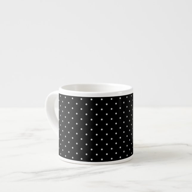 Tasse Expresso Votre couleur Pois sur la Personnaliser de clic no (Devant gauche)