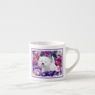 Tasse Expresso West Highland White Terrier Peinture Chien Art