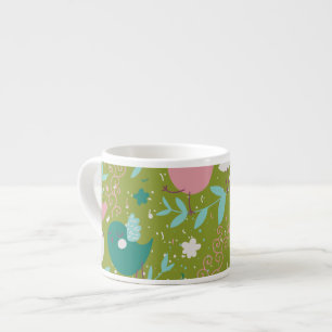 Tasse Expresso Whimsy Tweety Birds on Vines