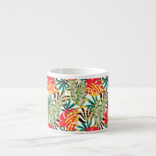 Tasse Expresso Wild Tropical Palm Leaves