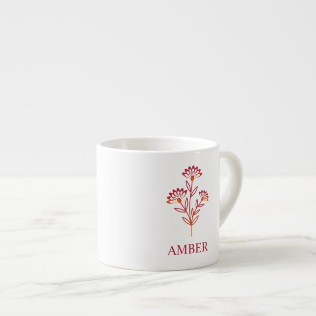 Tasse Expresso Wildflower with Igname in Réseau (Devant droit)