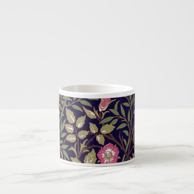 Tasse Expresso William Morris Briquet Floral Art nouveau (Devant)