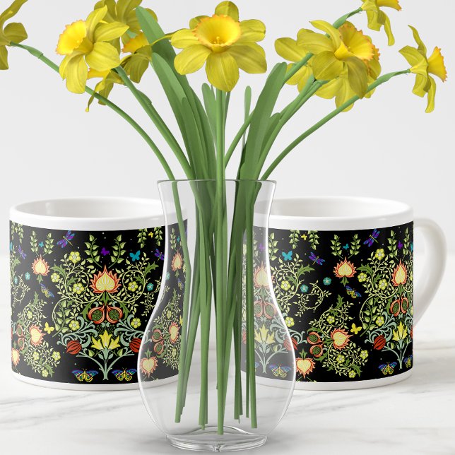 Tasse Expresso William Morris Fleurs Vintages (Créateur téléchargé)