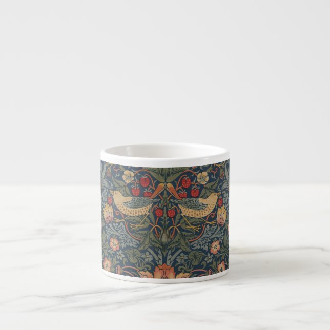 Tasse Expresso William Morris Fraise Voleurs Oiseaux (Devant)