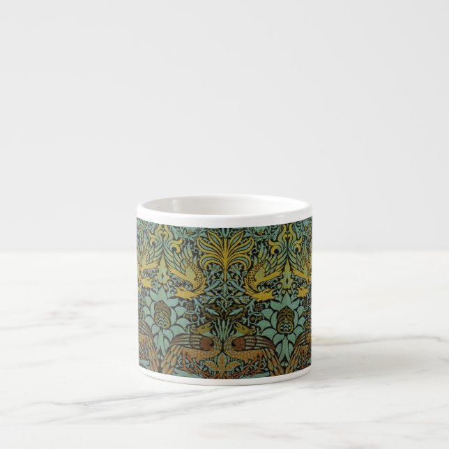 Tasse Expresso William Morris Peacock Dragon Fond d'écran (Devant)