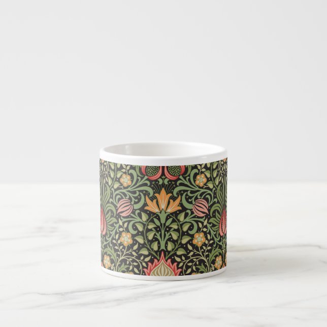 Tasse Expresso William Morris Persian Floral Antique (Devant)