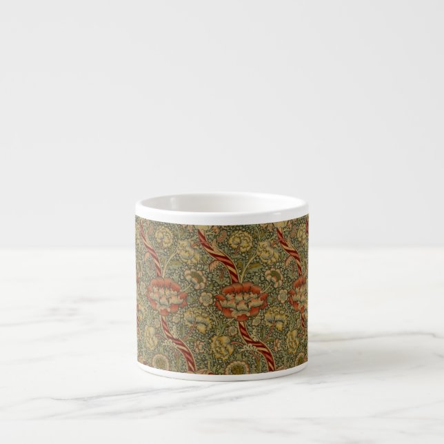 Tasse Expresso William Morris Wandle Anglais Floral Damask Design (Devant)