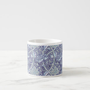 Tasse Expresso William Morris Windrush fleurs bleues