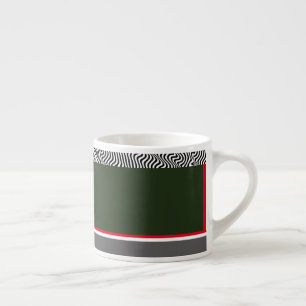 Tasse Expresso Zebra Trim Forest Green
