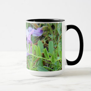 Tasse F2 Abeille sur fleurs sauvages violettes