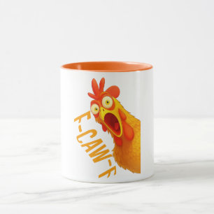 Tasse F Caw F Poulet Drôle Rave de Coq d'Hallowe