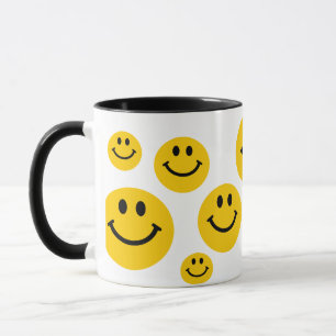 Tasse Face Jaune rétro