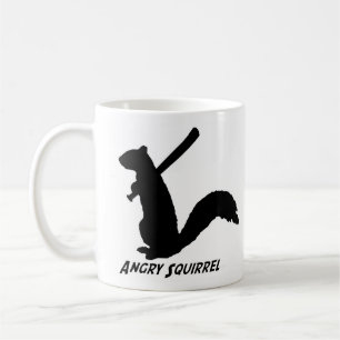 Tasse fâchée d'écureuil (noir)