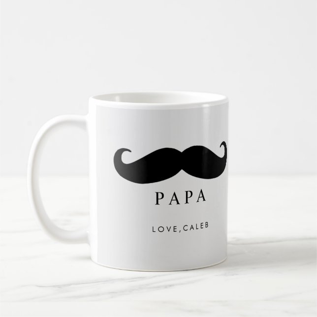 Tasse faite sur commande de photo de PAPA (Gauche)