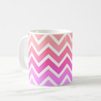 Tasse faite sur commande de rose et blanche Girly