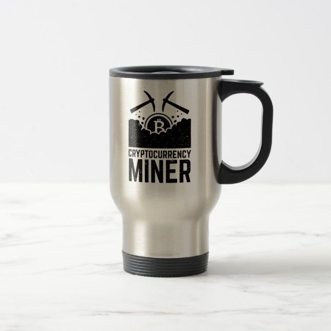 Tasse faite sur commande de voyage de mineur de (Droit)