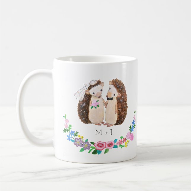Tasse faite sur commande unique de hérisson de (Gauche)