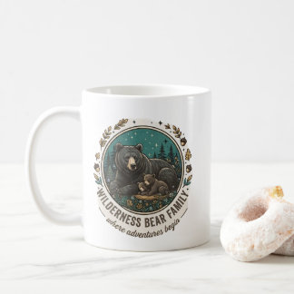 Tasse Famille d'Ours Sauvage – Ours des Bois Rétro