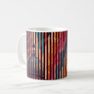 Tasse fantaisie rayée personnalisée