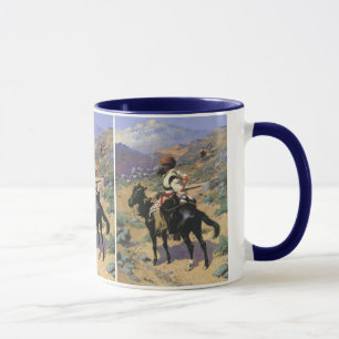 Tasse Far West vintage, Un trappeur indien par Remington