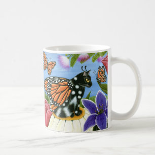 Tasse féerique d'art d'imaginaire de chat de