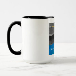 Tasse Félicitations noir et bleu