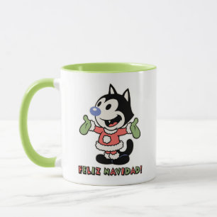 Tasse Feliz Navidad le chat